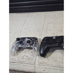 Afterglow & Power A Wireless Nintendo Switch Pro Controllers Lot Of 2 Tested